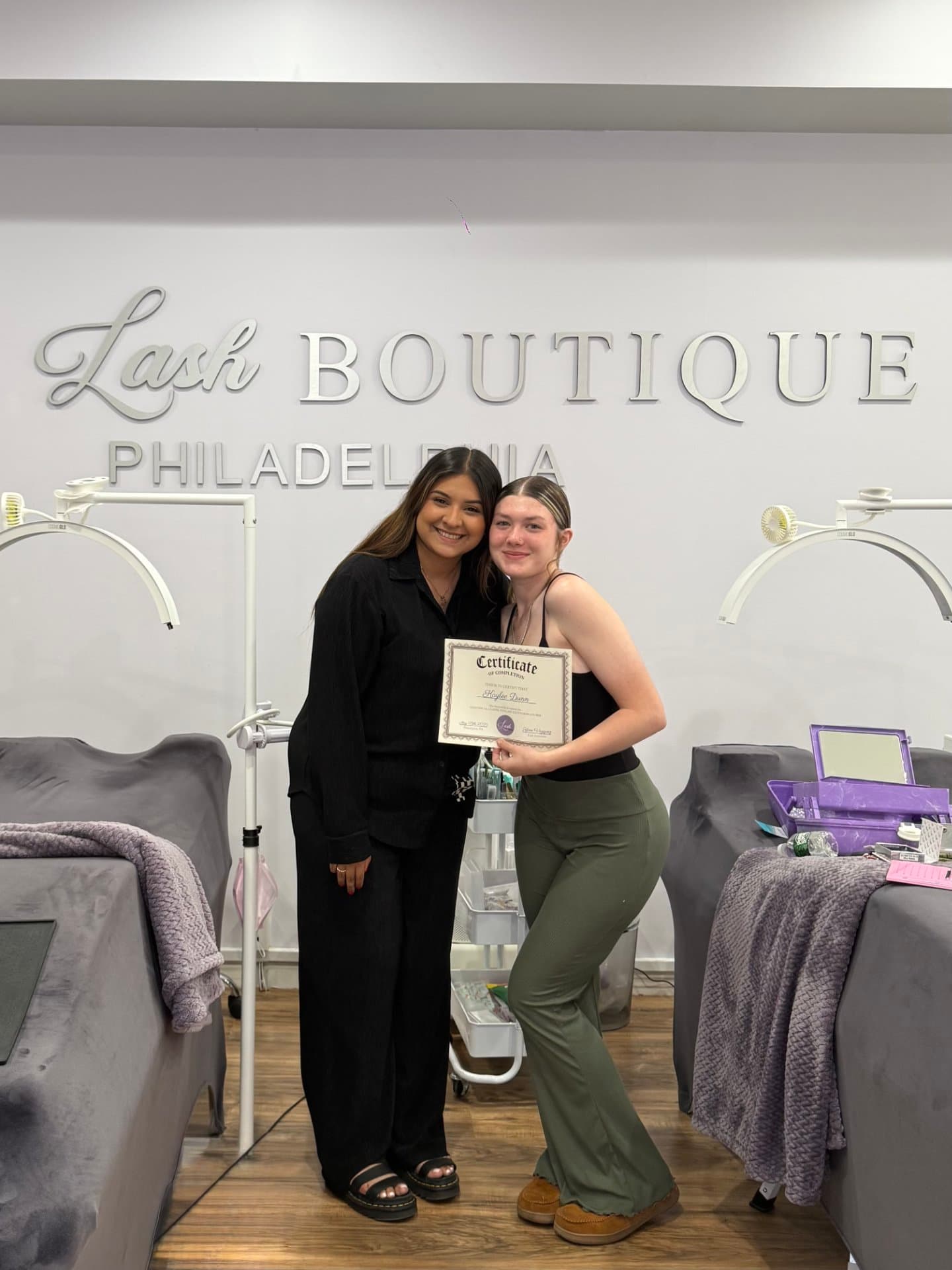 Lash training program at The Lash Boutique